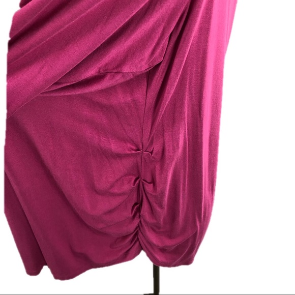 Kate Hill Top Sz 3X Rayon Pink NWT Drape Neck Blouse Long Sleeve - Picture 7 of 11